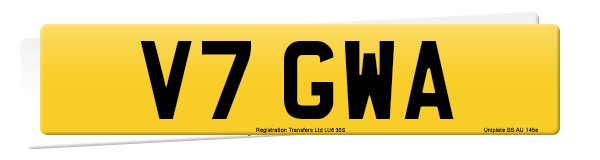 Registration number V7 GWA
